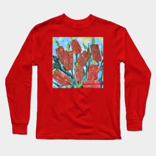 Rustic Flora Series - Rustic Bottle Brush Long Sleeve T-Shirt